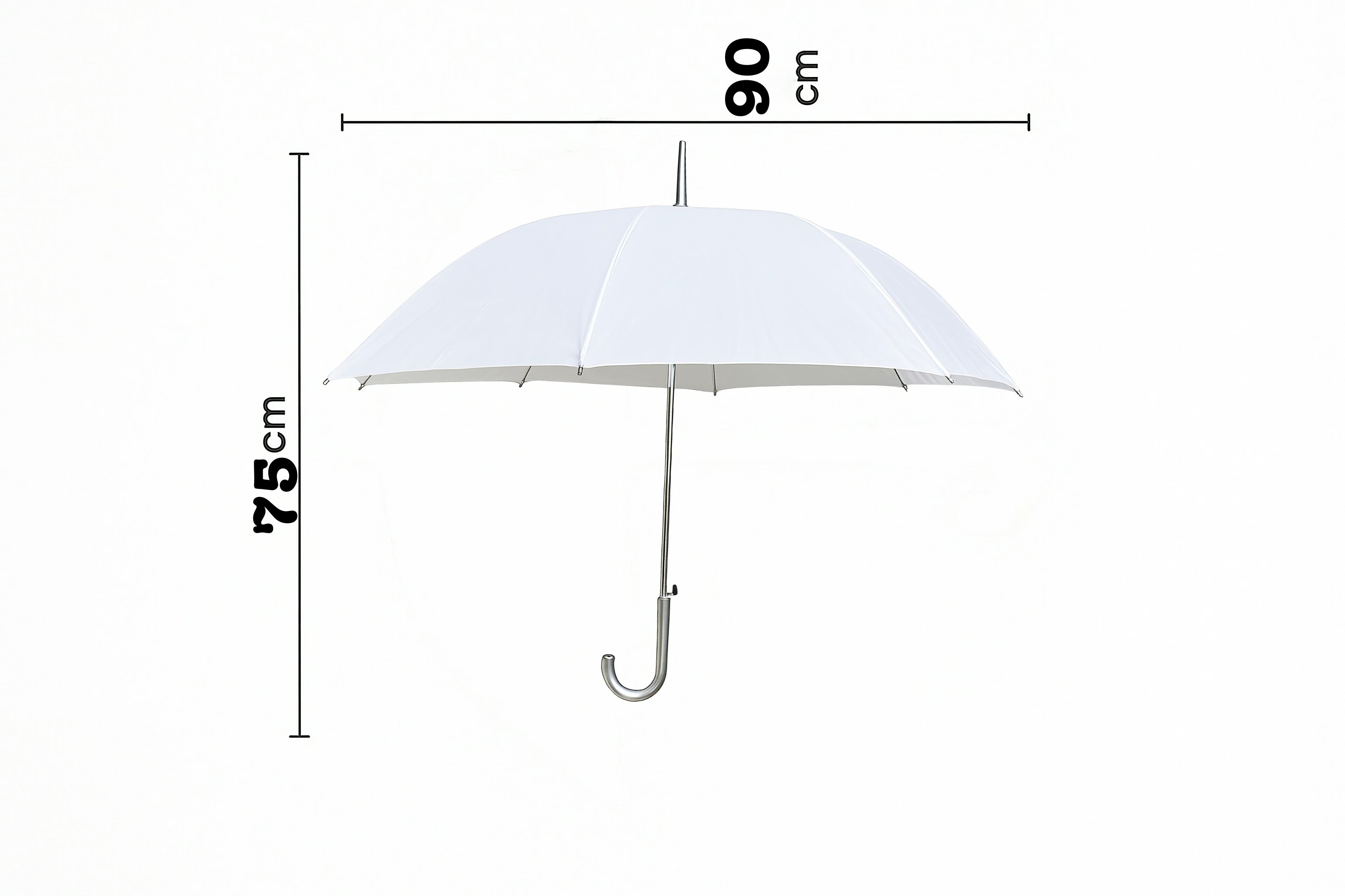 Paraguas Blanco Publicitario (Caja Con 60 Piezas)